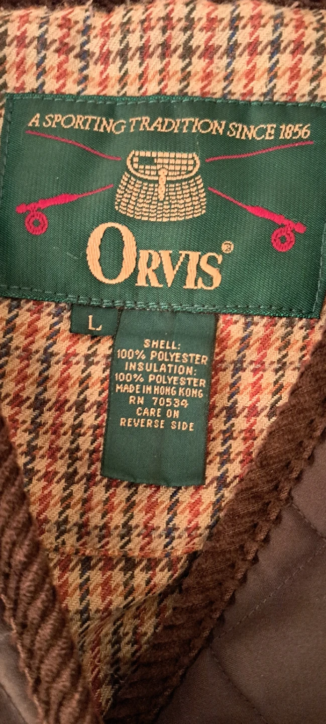 Orvis Quilted Brown Vest - photo 2