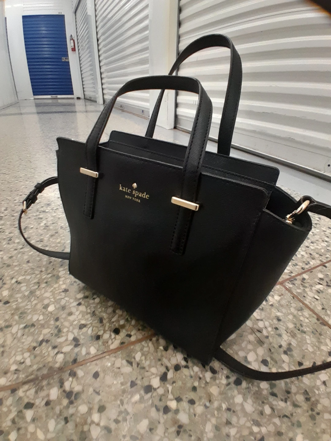 Kate Spade Black Handbag Portable Mini  Size 25 X 23 CM
