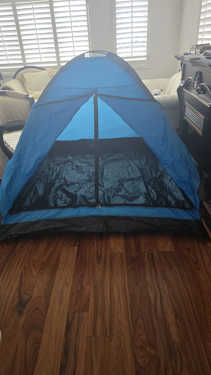 3-Person Camping Tent - Blue - Single Shell 🏈