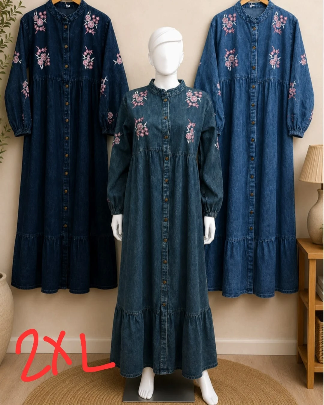 Elegant Denim Gowns - photo 2