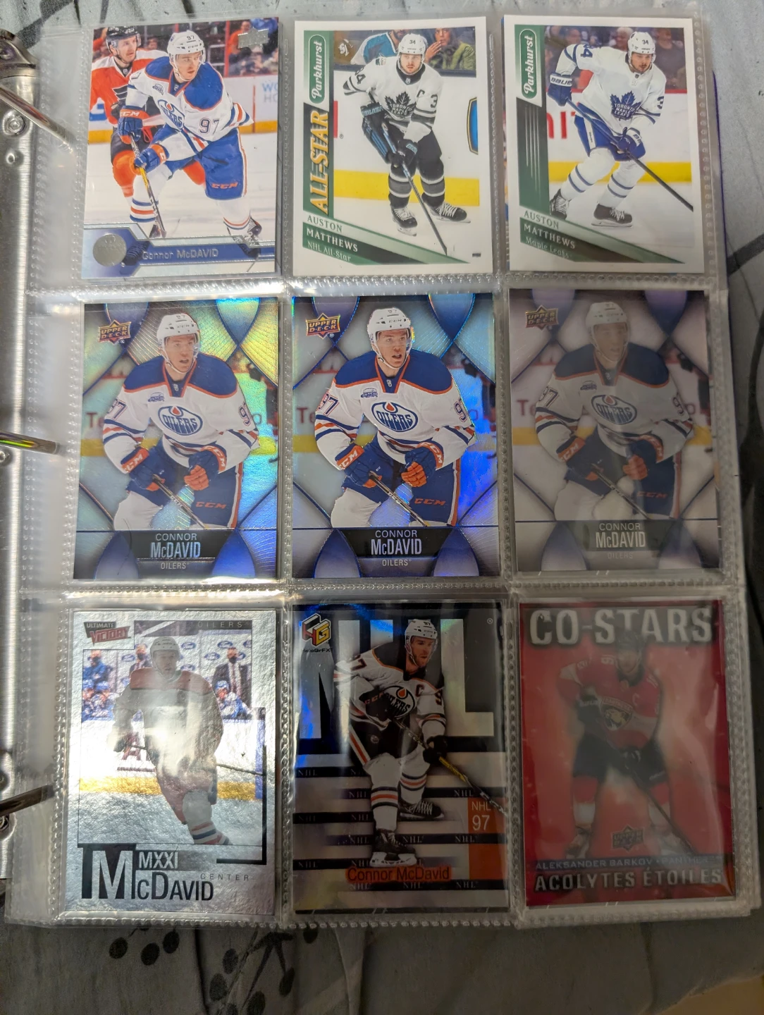 NHL UD Hockey Binder Collection + Graded Top Rookies+ cards