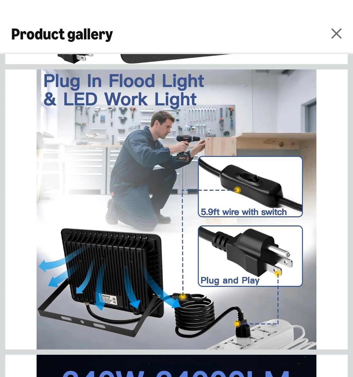 Ceeno 240W LED Flood Light - photo 2