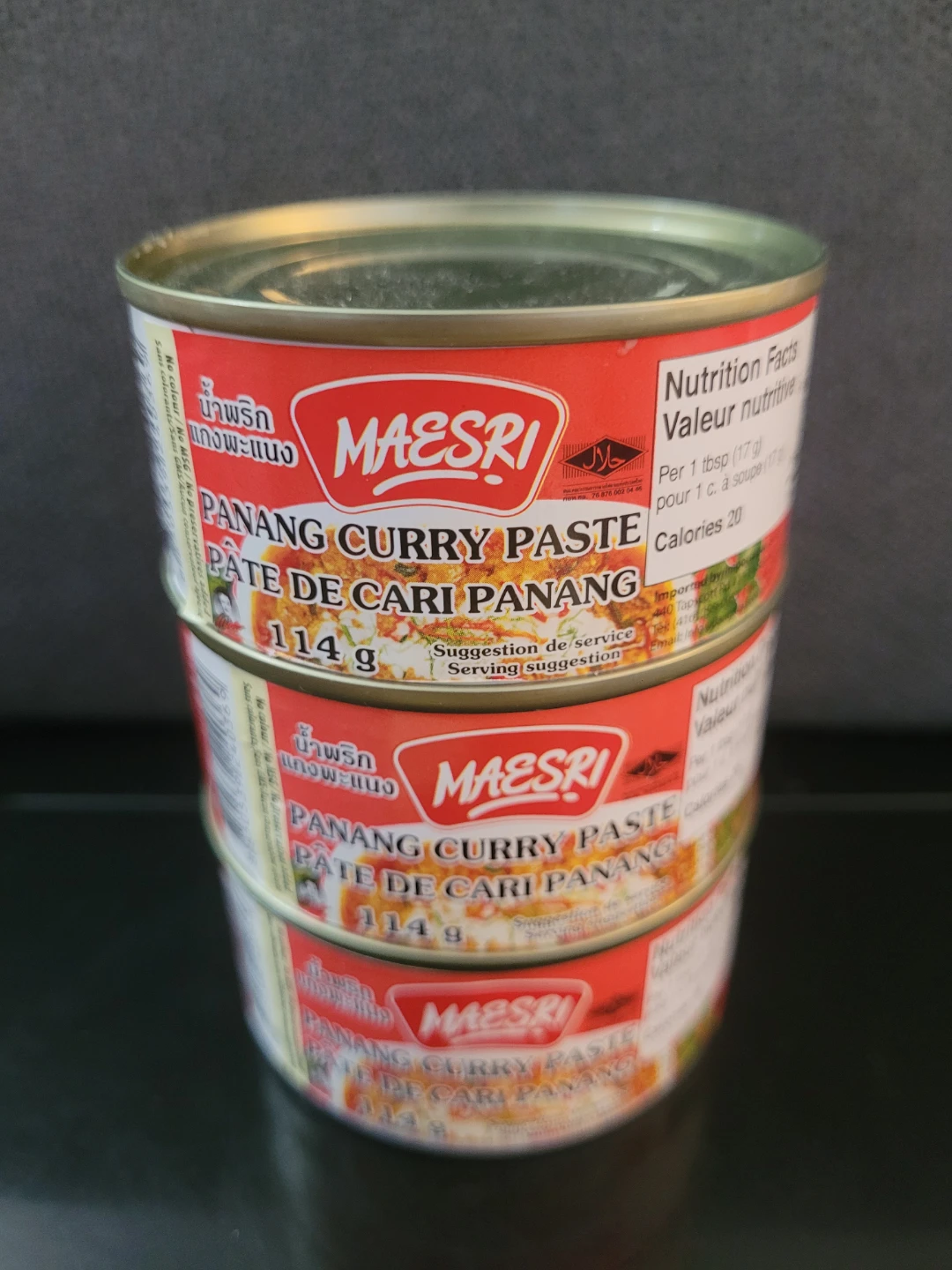 Maesri Panang Curry Paste - 3 Cans