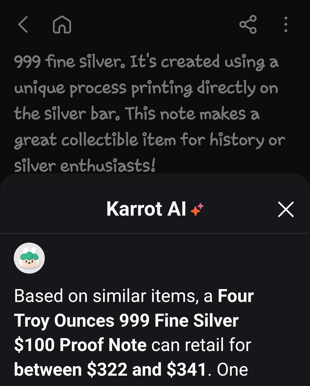 4 Troy Ounces .999 Fine Silver $100 Proof Note - photo 4