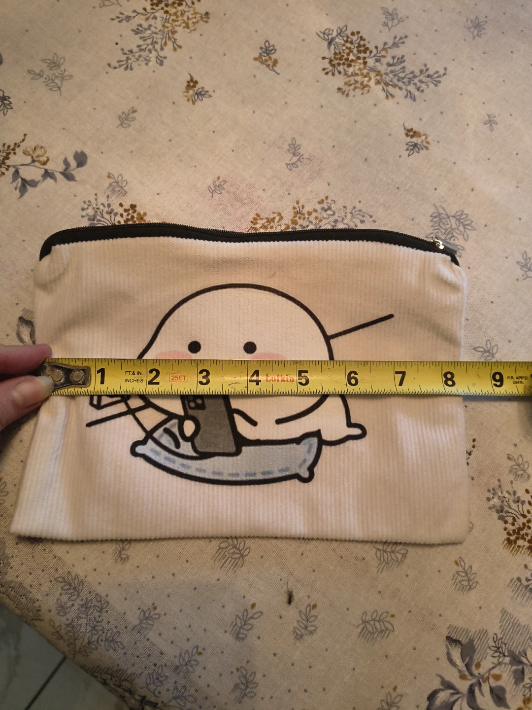 Corduroy character pouch/make up bag - photo 3