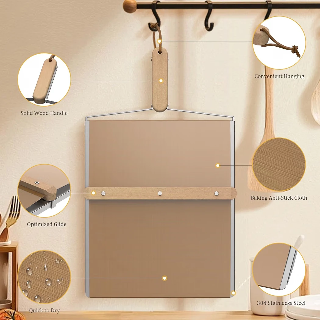Biconni 12" Pizza Slider Paddle Set - photo 5
