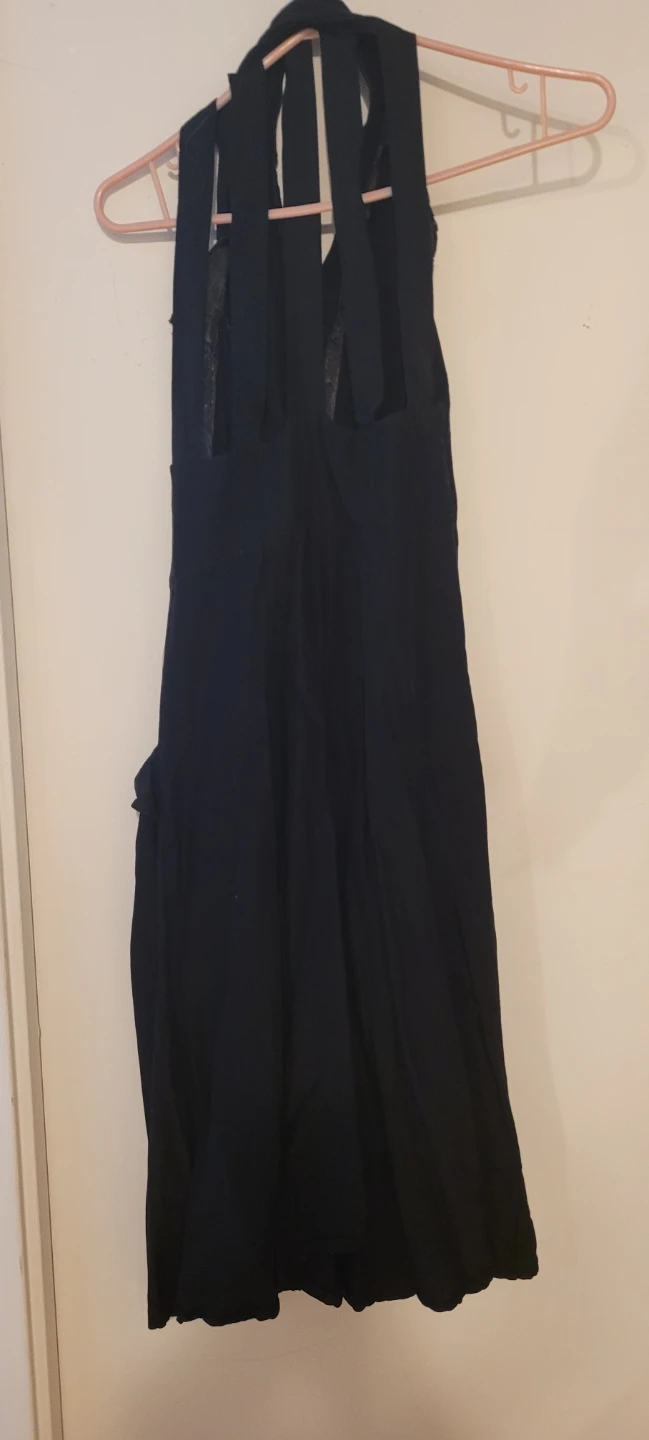 Black Sleeveless Button-Front Dress - photo 2