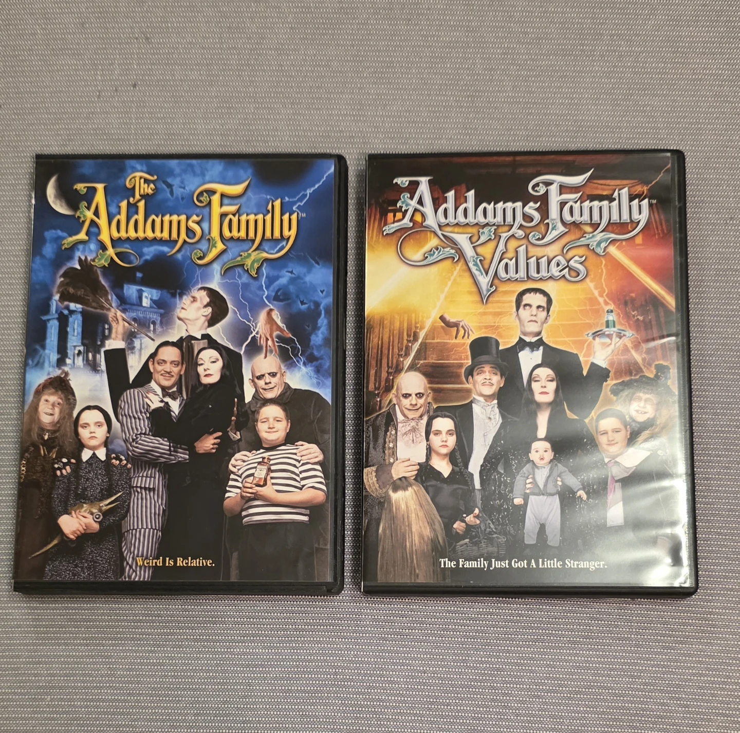 The Addams Family and Addams Family Values DVDs