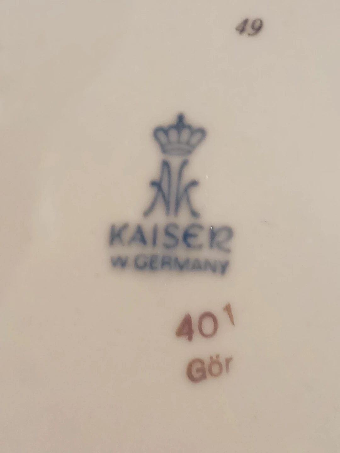 Set of 6 Kaiser West Germany Porcelain Floral Coasters - photo 4