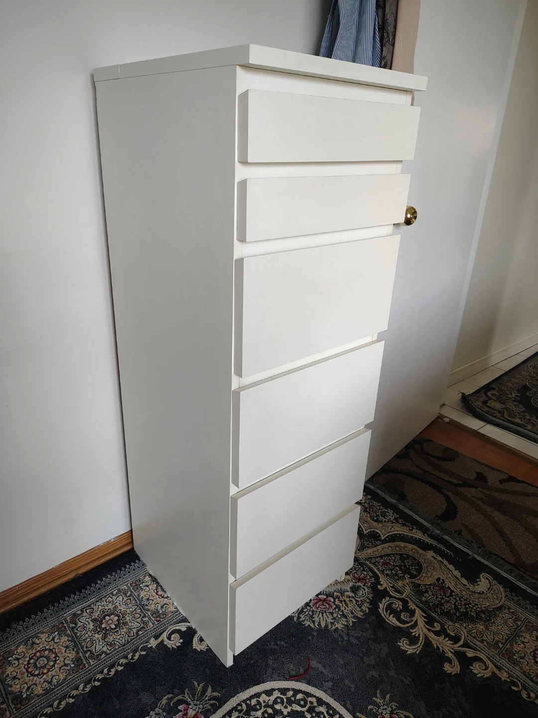 IKEA Malm 6-Drawer Tall Chest White