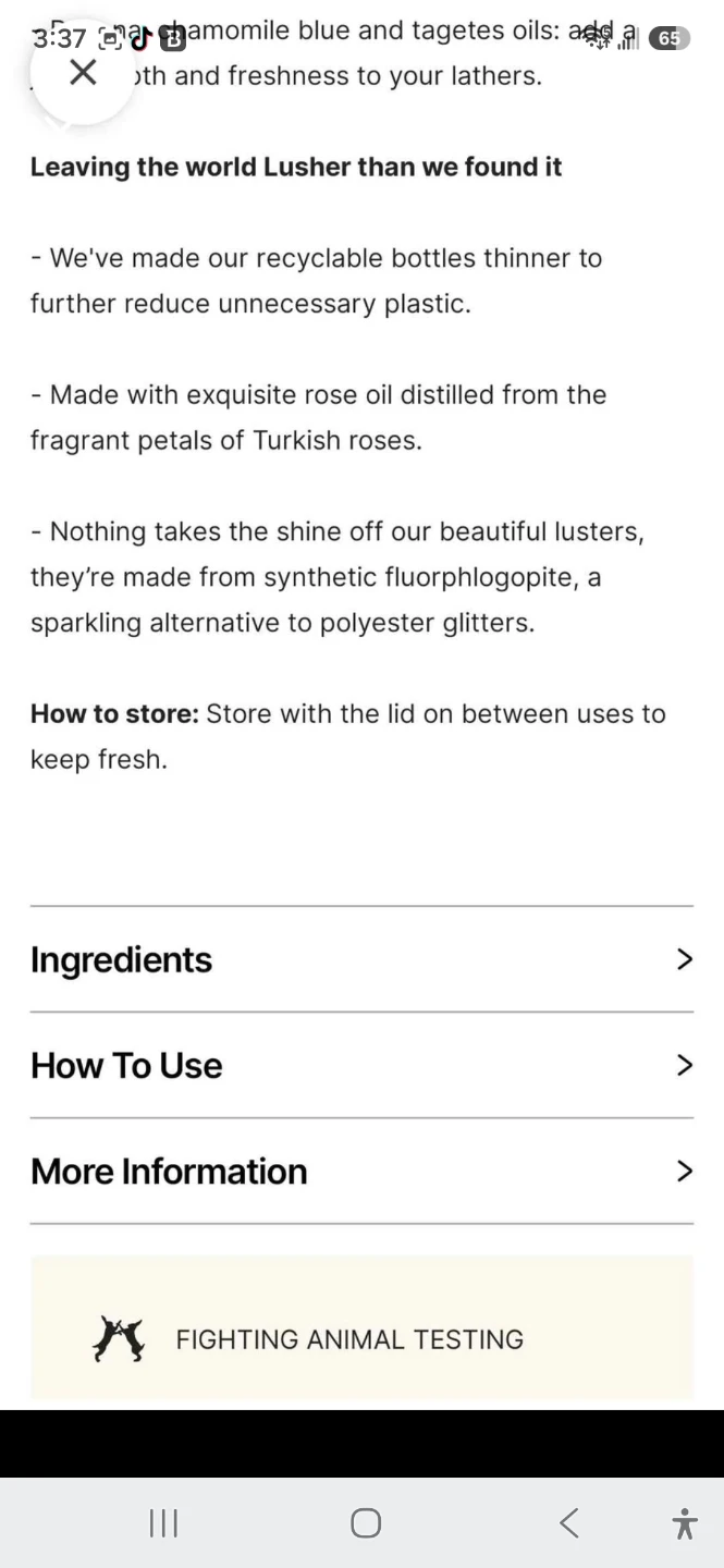 Lush Protect the Galaxy Shower Gel 500ml - photo 3