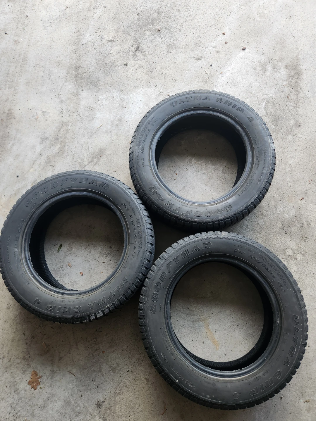3 Goodyear Ultra Grip 4 Tires 185/65R15 - photo 3