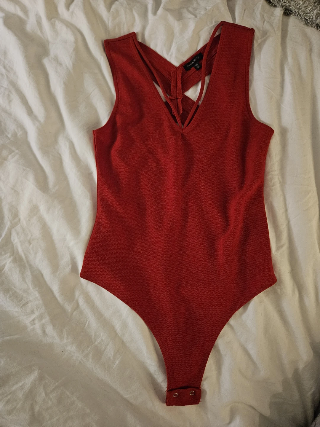 Dynamite Red Bodysuit