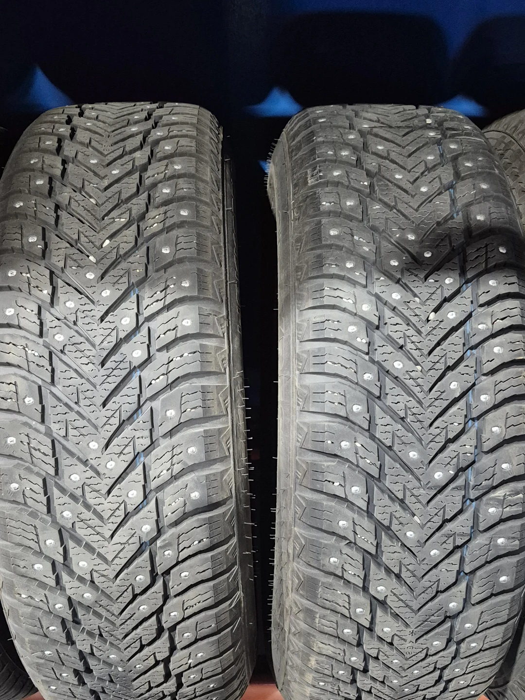 Set of 4 Studded Winter Tires 225/65R17 with steel rims
