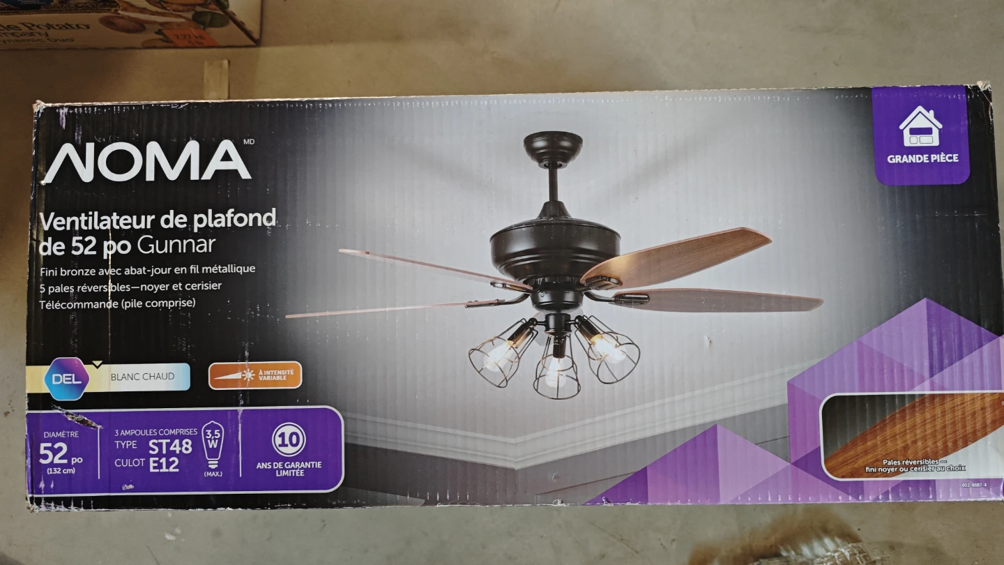 NOMA Gunnar 52" Ceiling Fan