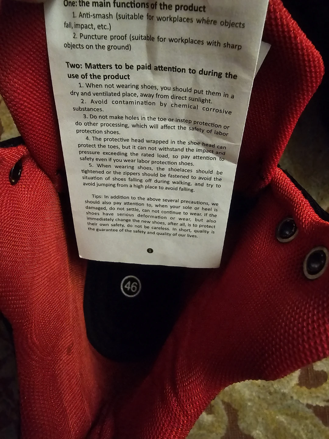 Safety Boots, Size 46 - photo 4