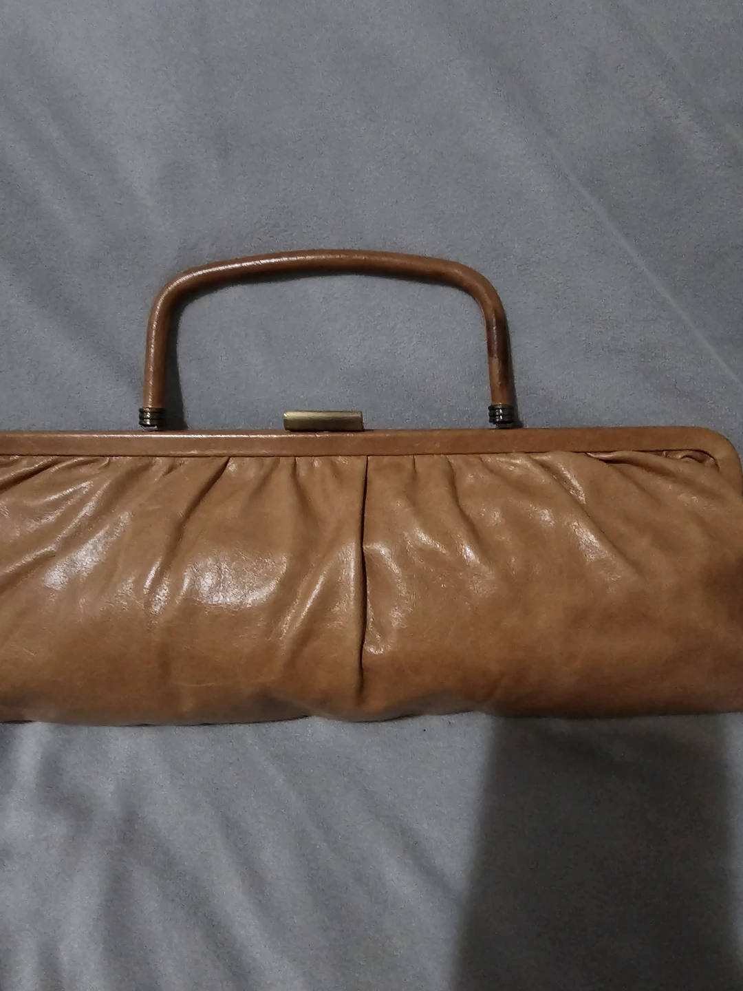Vintage Tan Clutch Bag - photo 2