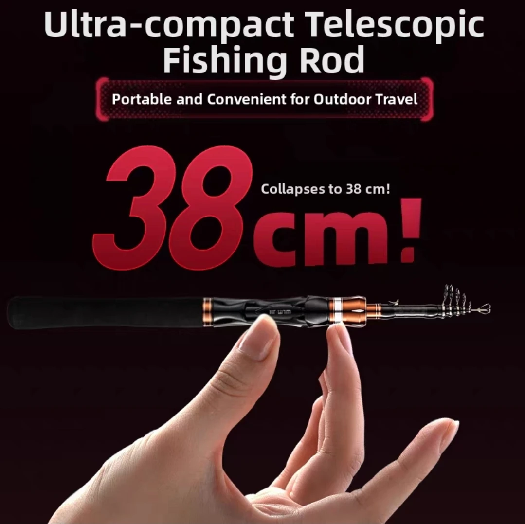 Ultra-compact Telescopic Transforming Fishing Rod