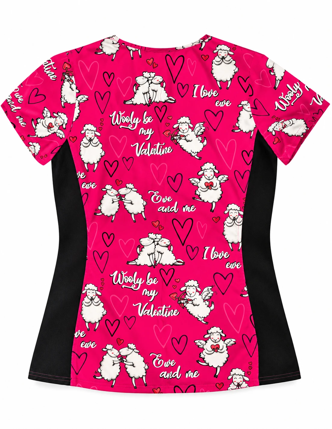SCRUBSTAR Valentine Sheep Scrub Top - photo 2