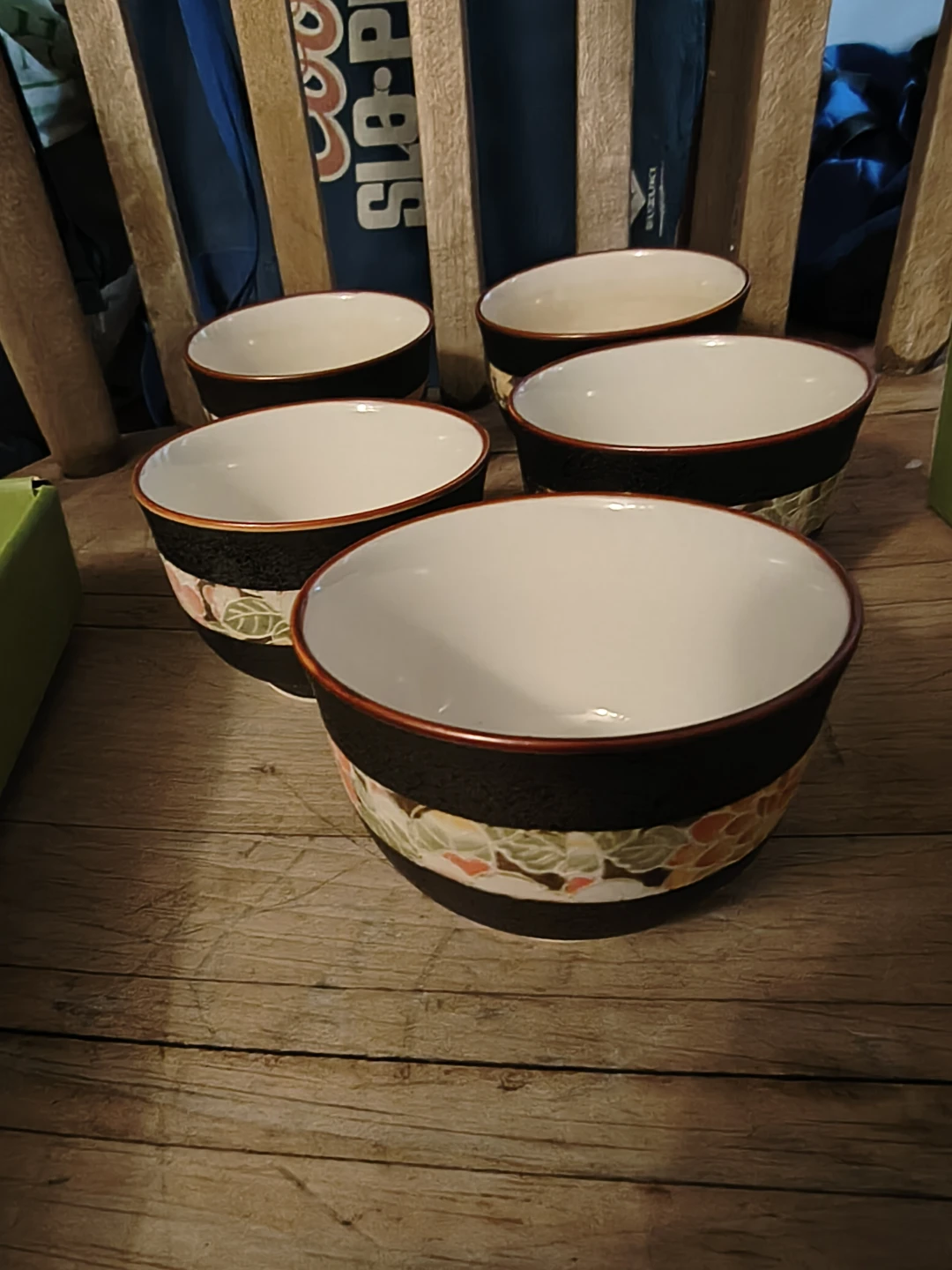 Set of 5 Japanese Ceramic Tea Cups - photo 3