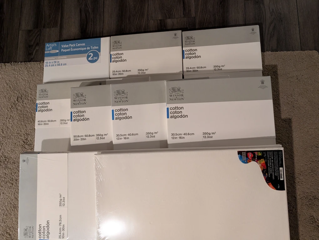 9 New Artist Canvases – Winsor & Newton + Artist’s Loft