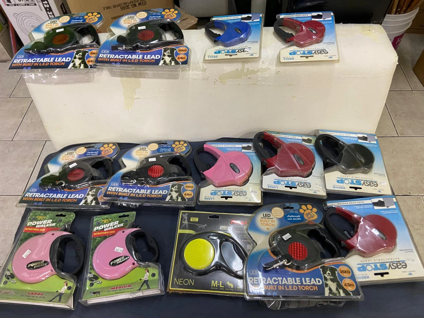 Assorted Retractable Dog Leashes