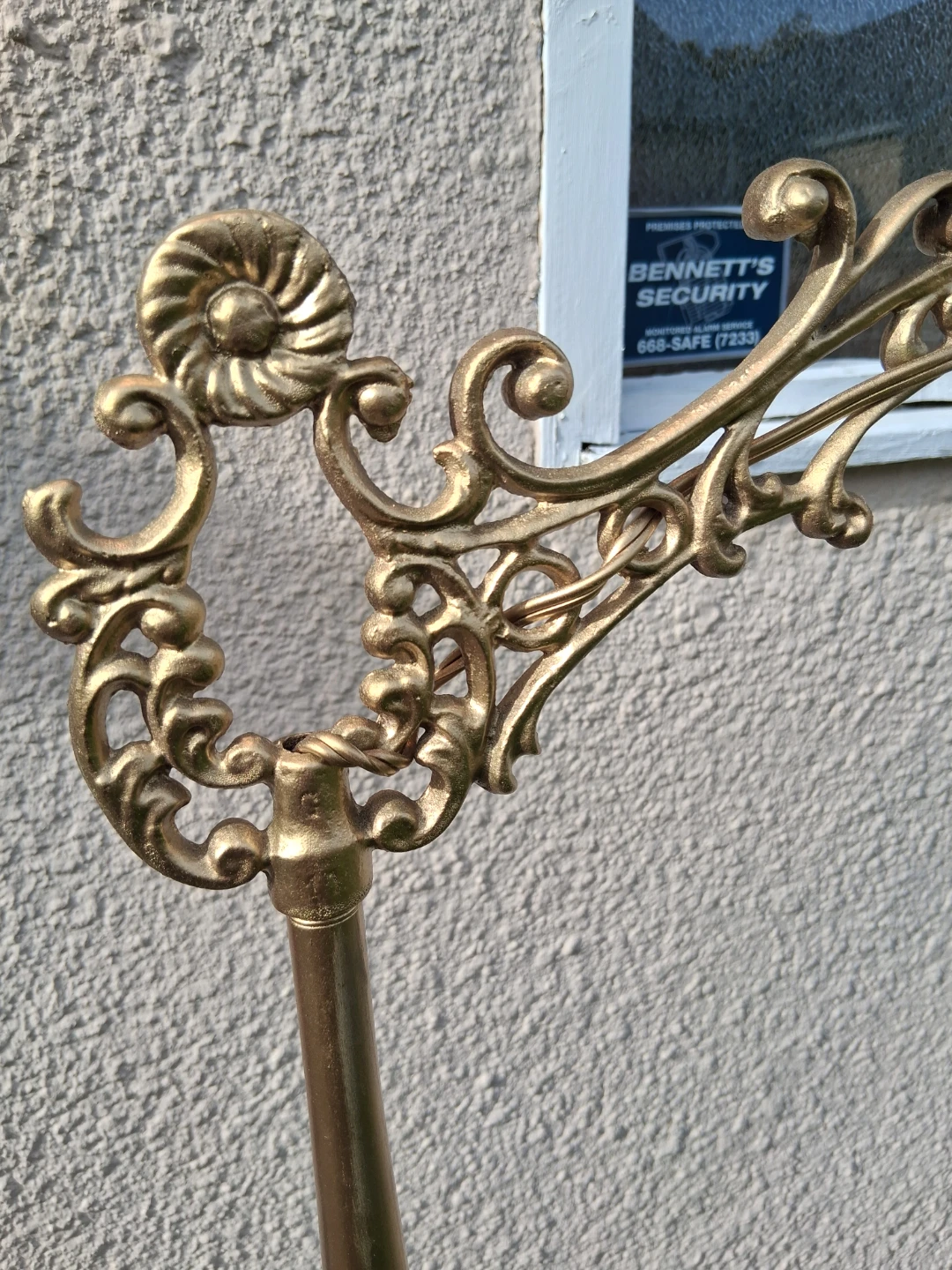 Vintage Ornate Brass bridge Lamp - photo 4