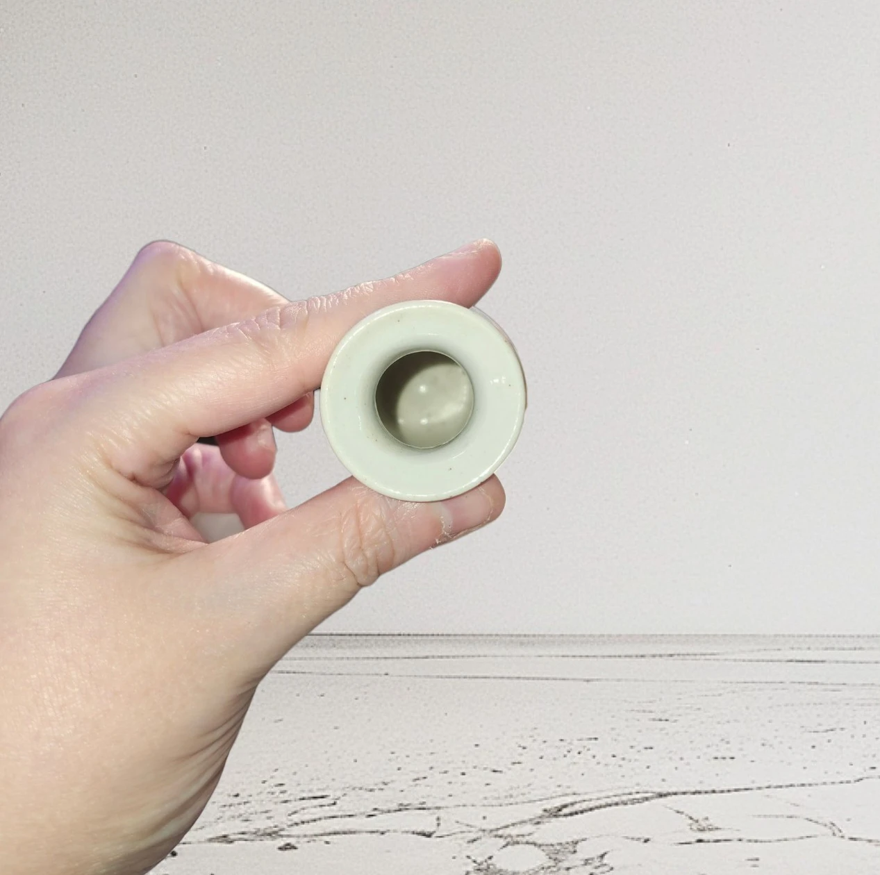Vintage Asian Porcelain Bamboo Miniature/Bud Vase - photo 5