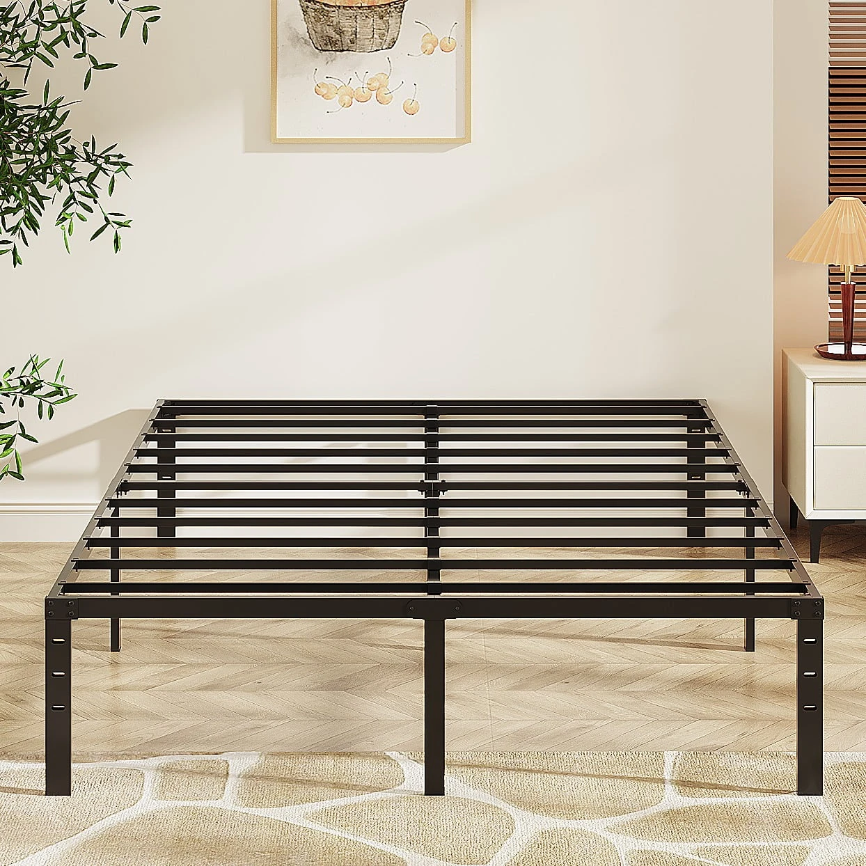 King Size Metal Bed Frame Platform - photo 4