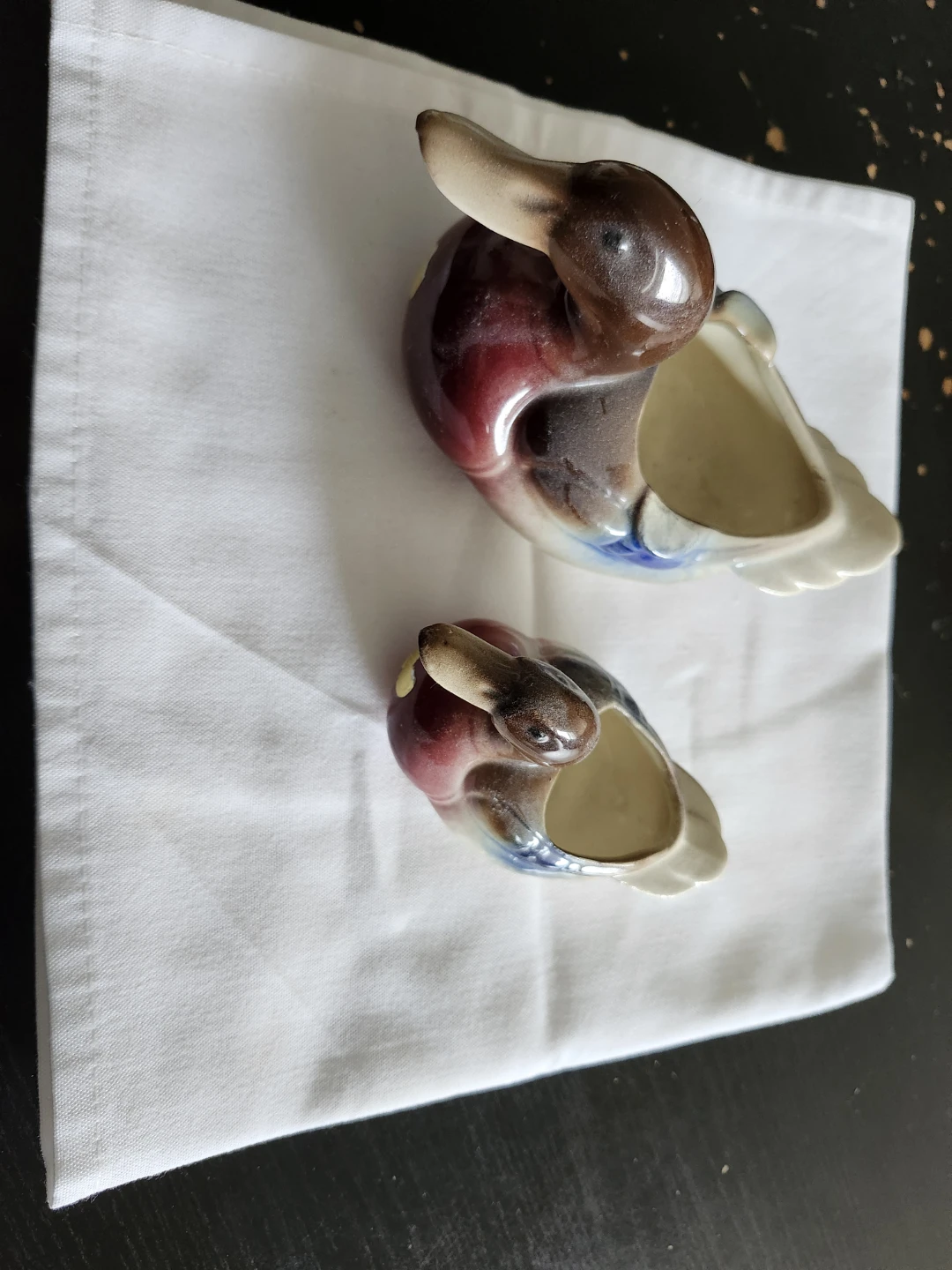 Ceramic Duck Planters - Set of 2