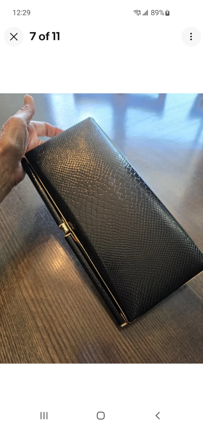 Beautiful Persaud of London 1960s  Snakeskin Clutch Purse - photo 4