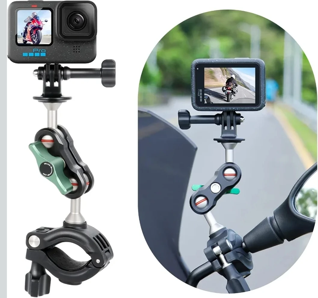 Motorcycle & Bicycle Handlebar Action Camera Mount - photo 2