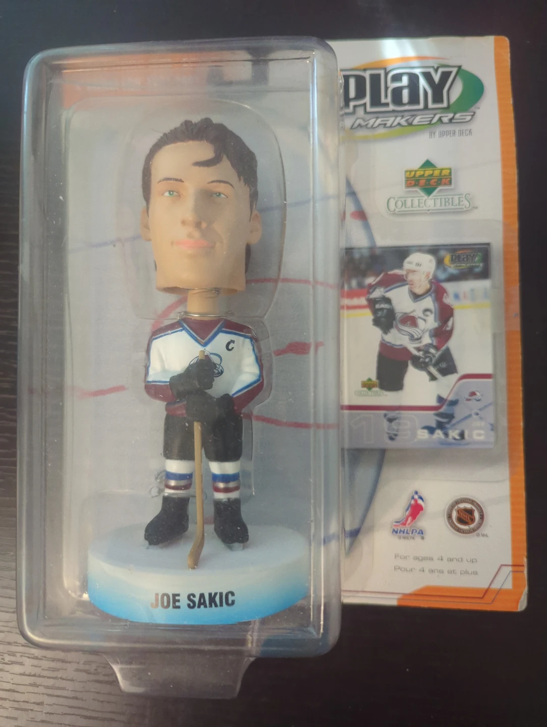 Upper Deck Joe Sakic Playmakers Bobblehead