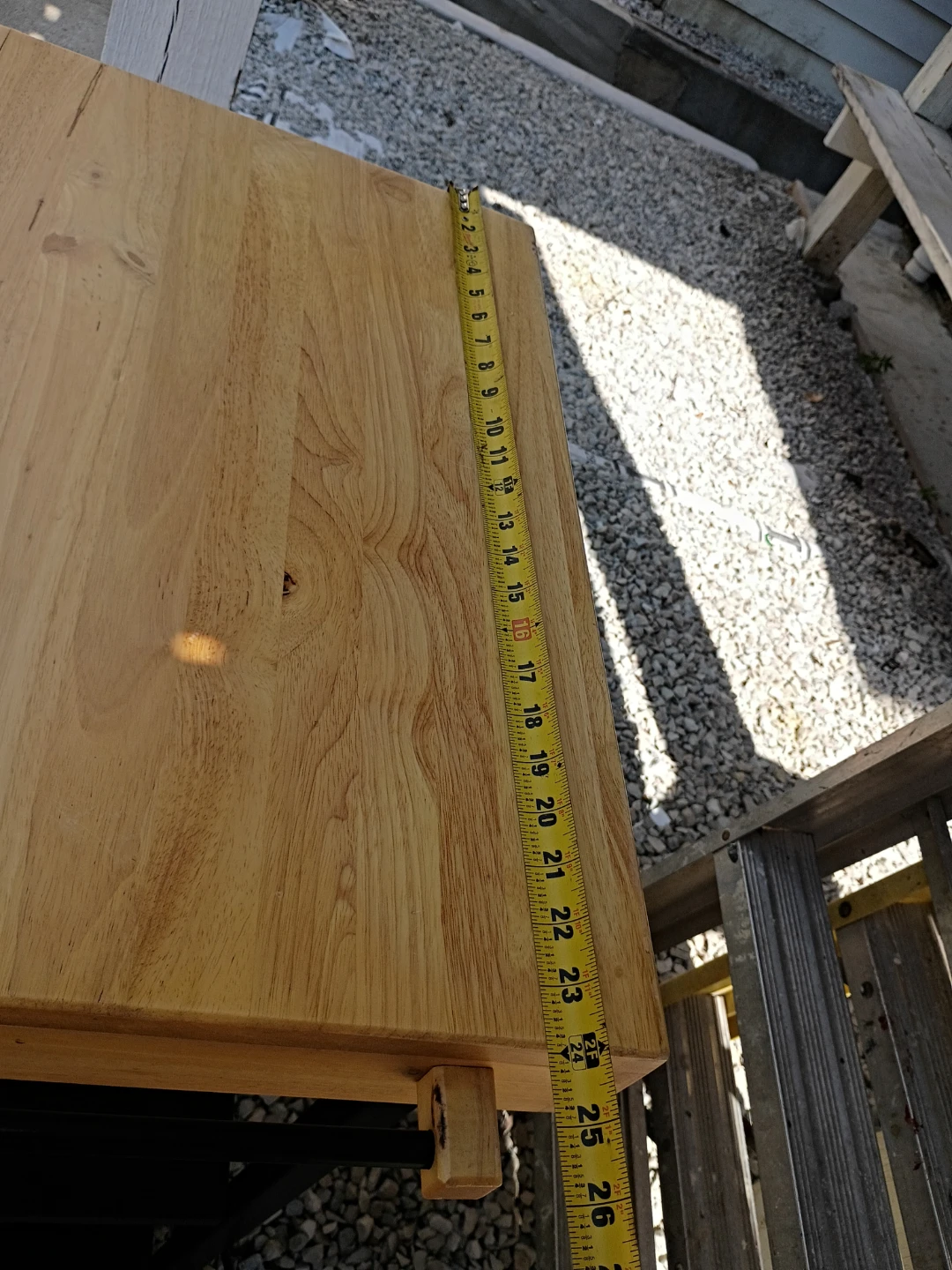 Rolling Kitchen Cart with Butcher Block Top - photo 5