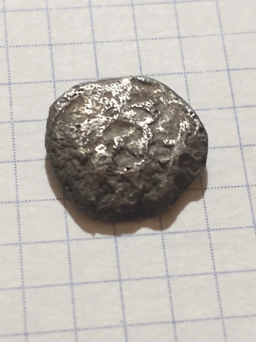 Unattributed ancient silver BC Greek coin w/dolphin and eagle