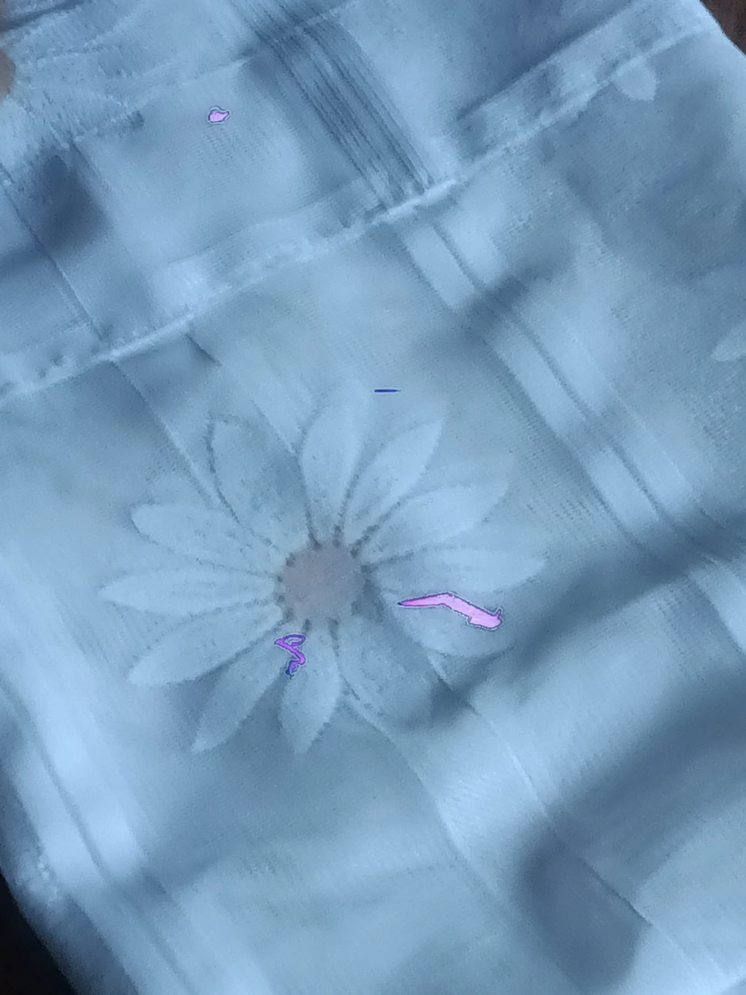 🏈White floral net curtain - photo 3