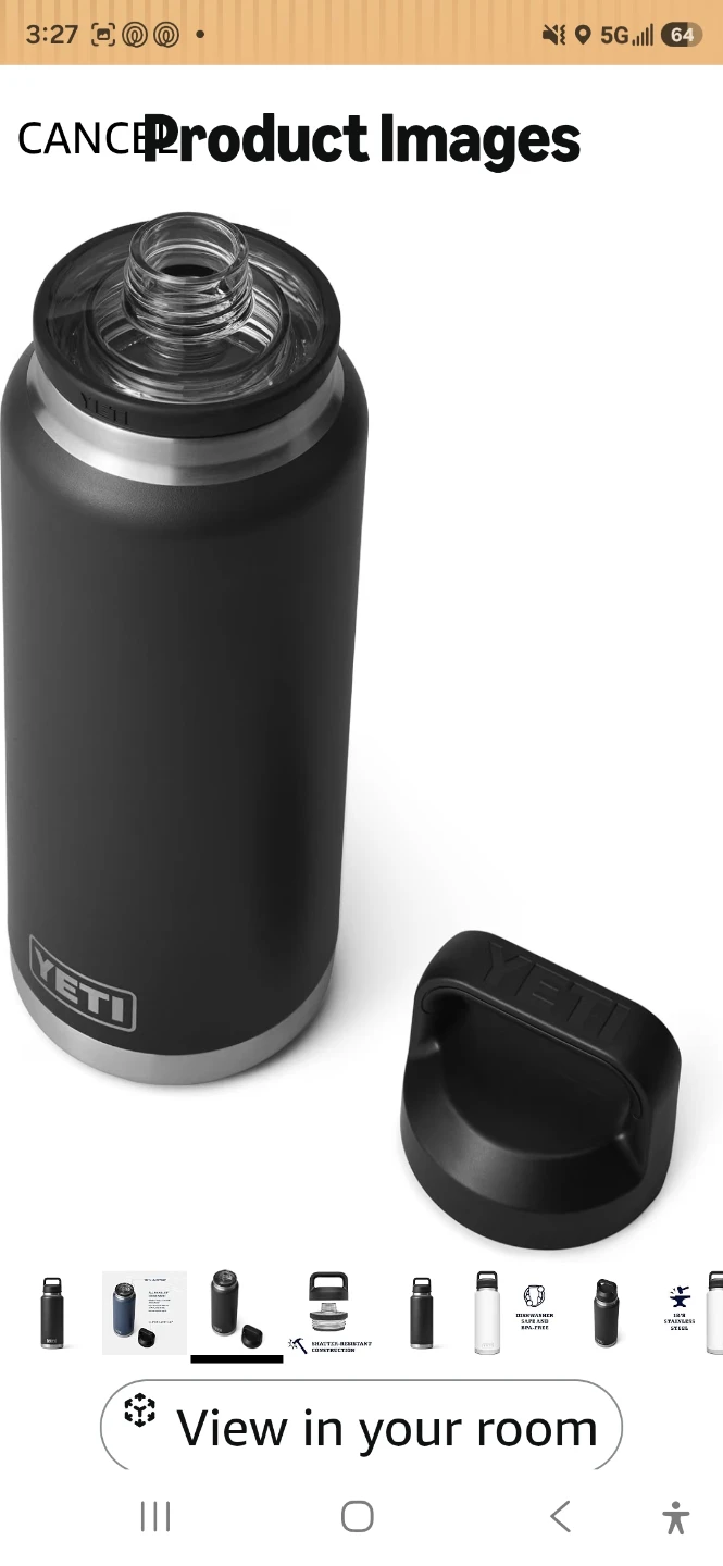 YETI Rambler Water Bottle