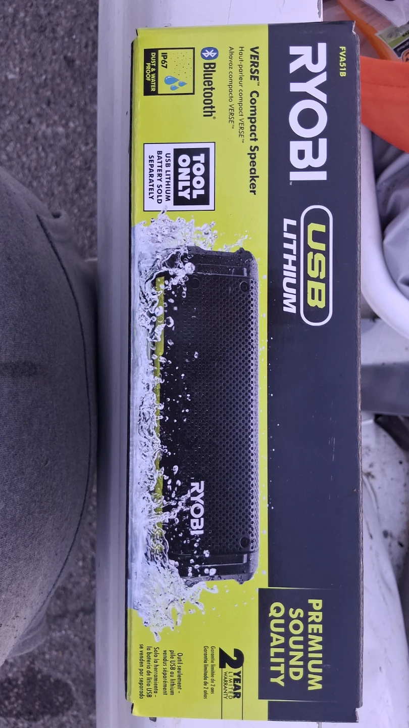 Ryobi USB Lithium Verse Compact Speaker
