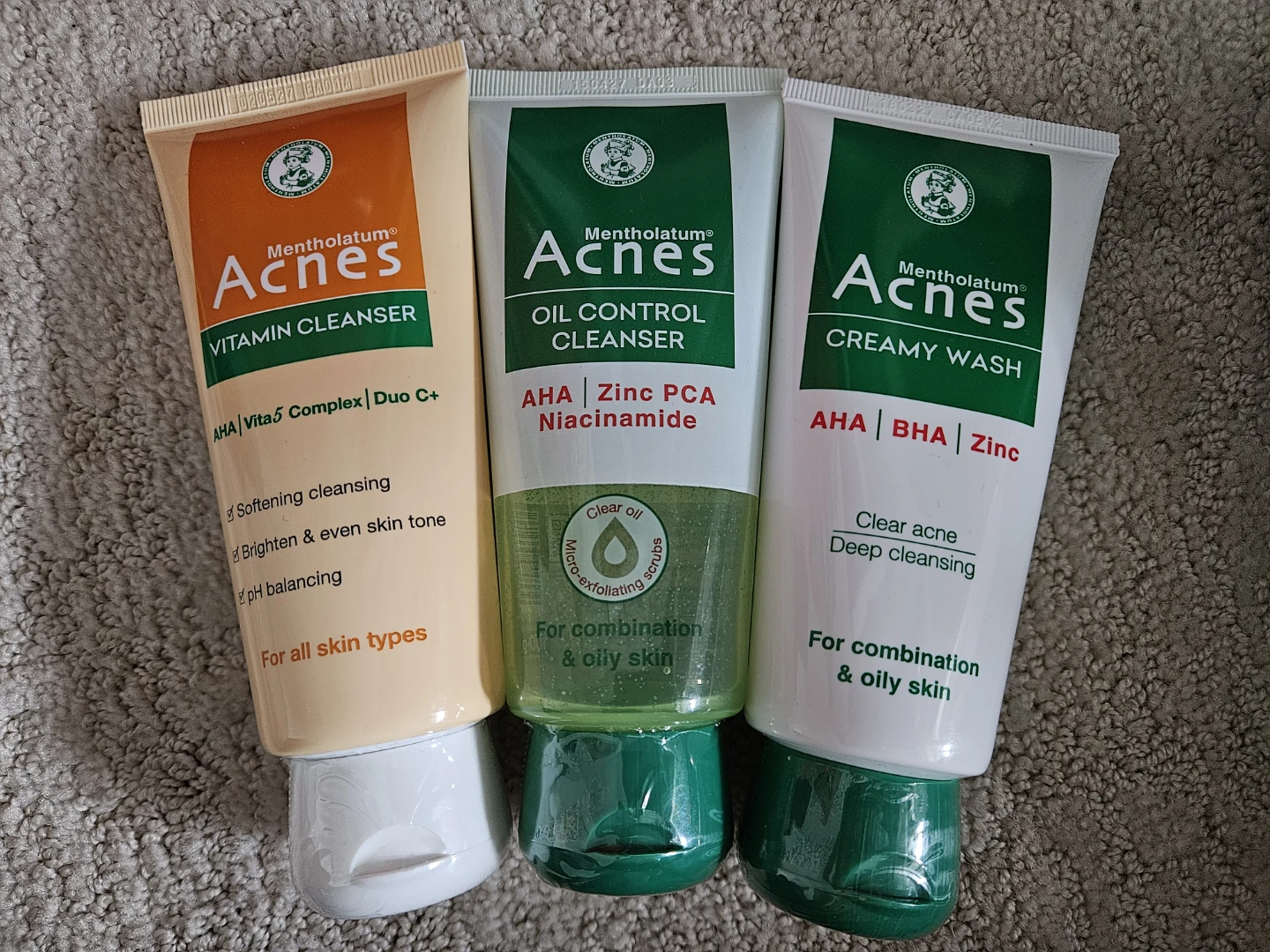 Mentholatum Acnes Cleansers (3-Pack)