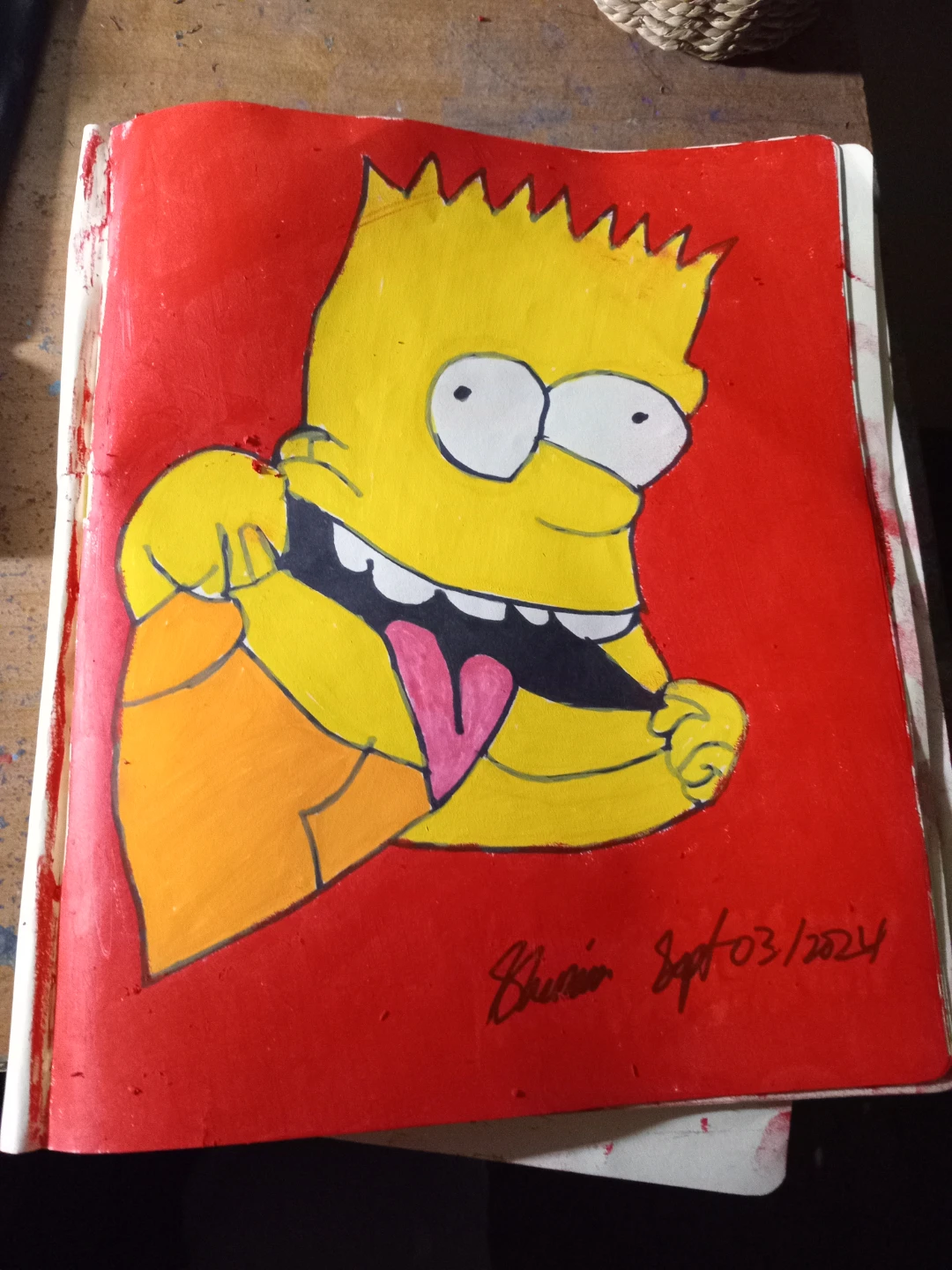 Bart Simpson Drawing by Custom Artist Sherwin - photo 3