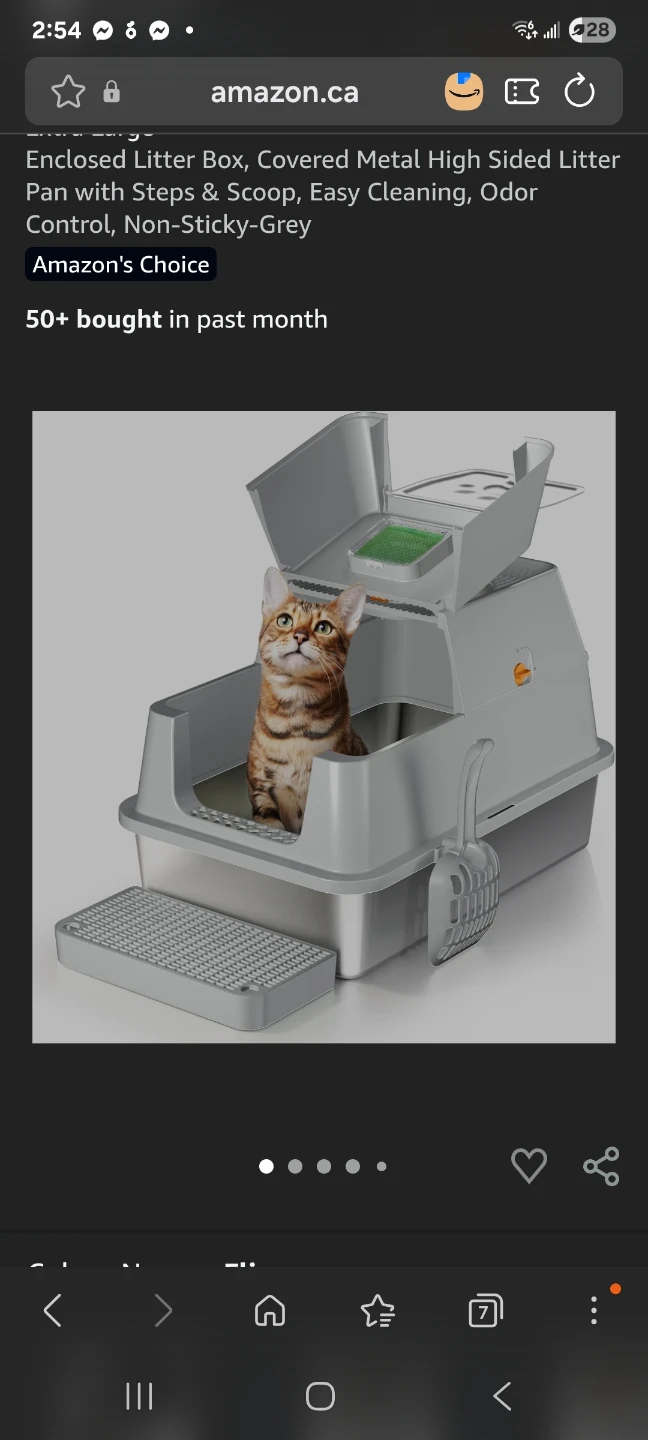 Stainless Steel Cat Litter Box , light grey brand new