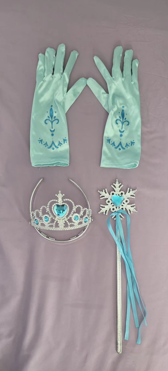 Elsa Blue Princess Dress Costume Set, 4 -5 years size - photo 5