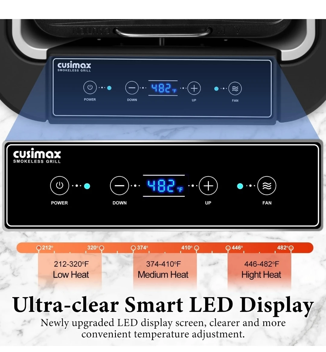 Cusimax Smokeless Indoor Electric Grill - photo 2