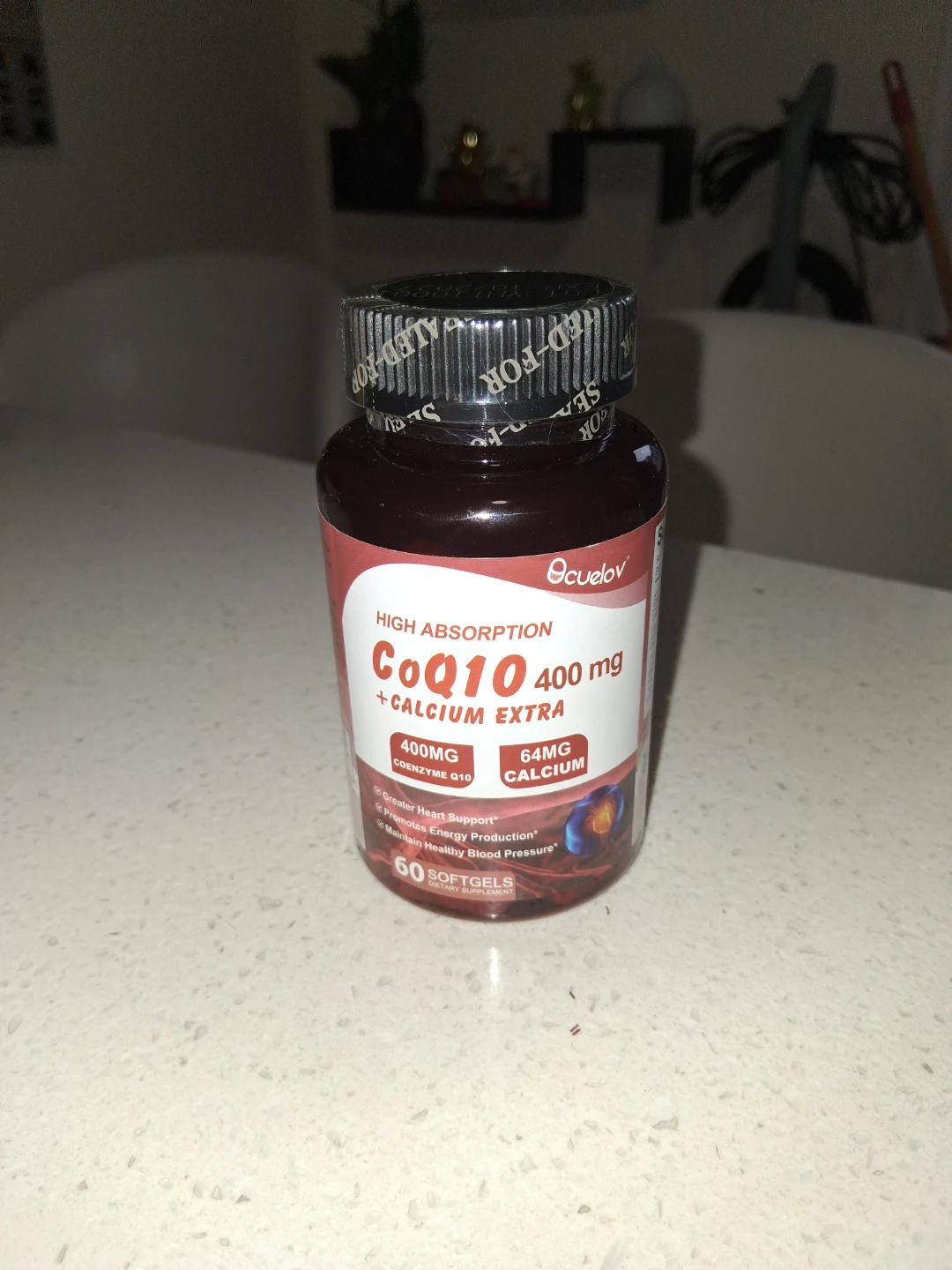 Bcuelov CoQ10 400mg + Calcium 60 Softgels - photo 3