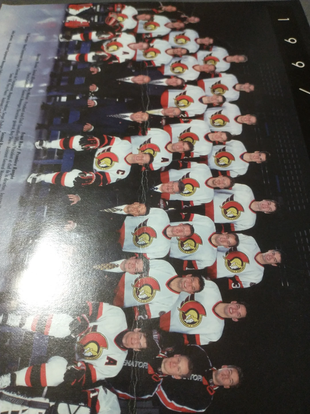 Ottawa Senators 1997-1998 Team Picture 8 1/2 x 11" - photo 4