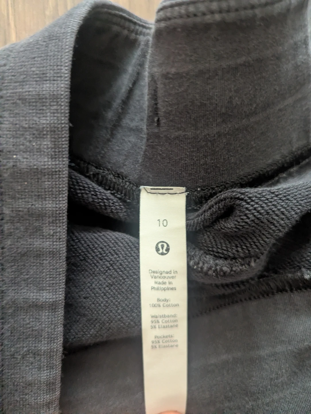 Lululemon Black Cotton Shorts Size 10 - photo 2