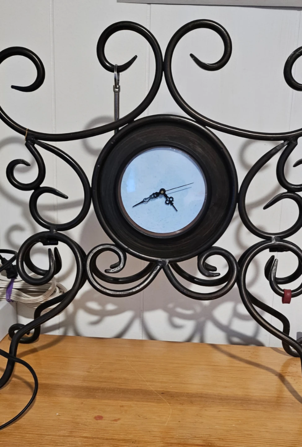 Wrought iron decorative table clock - photo 2