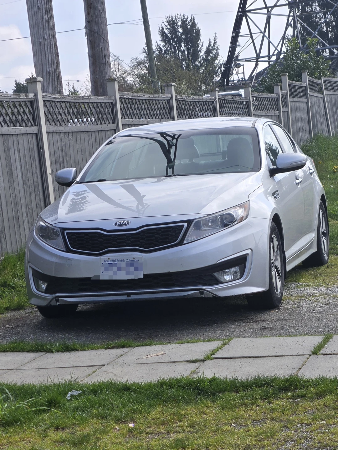 Silver Kia Optima Hybrid - photo 2