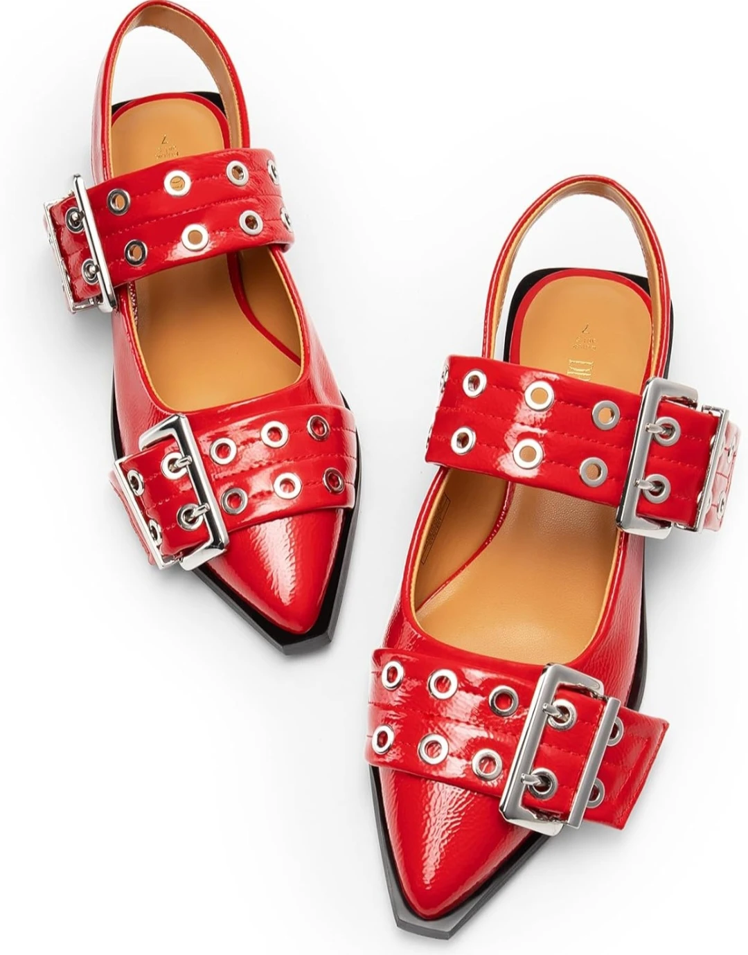 Dream Pairs Red Slingback Flats