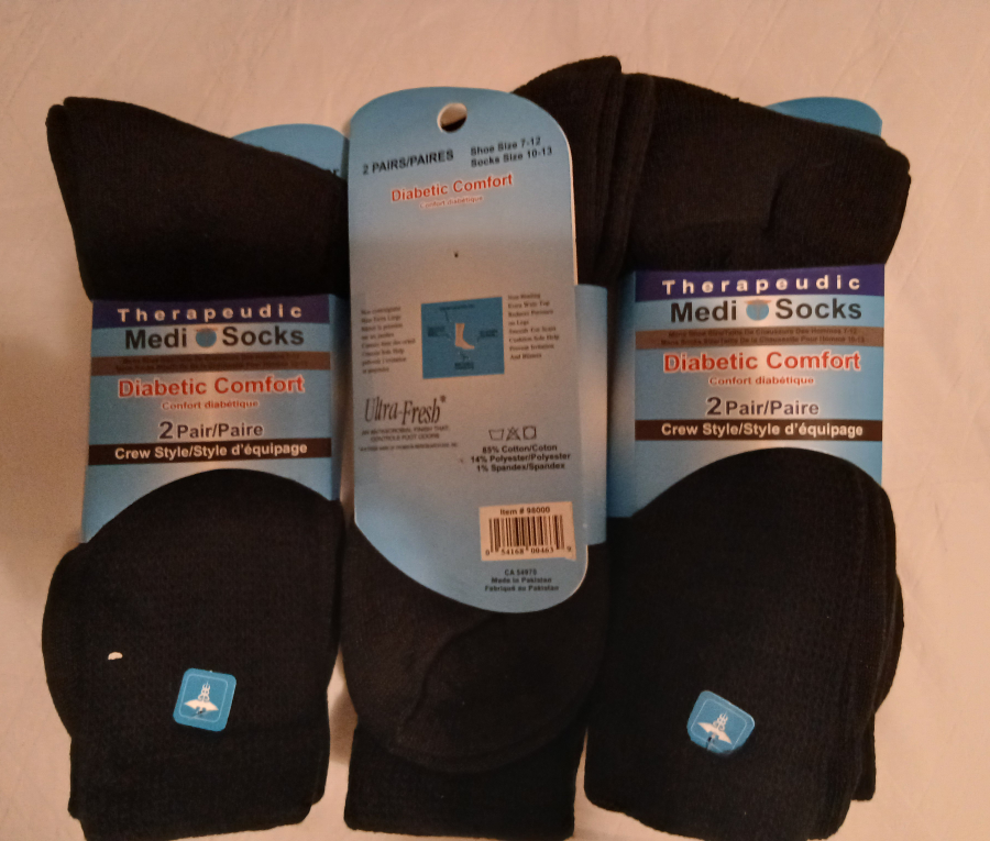 Therapeutic Medi Socks Diabetic Comfort 3 Packs